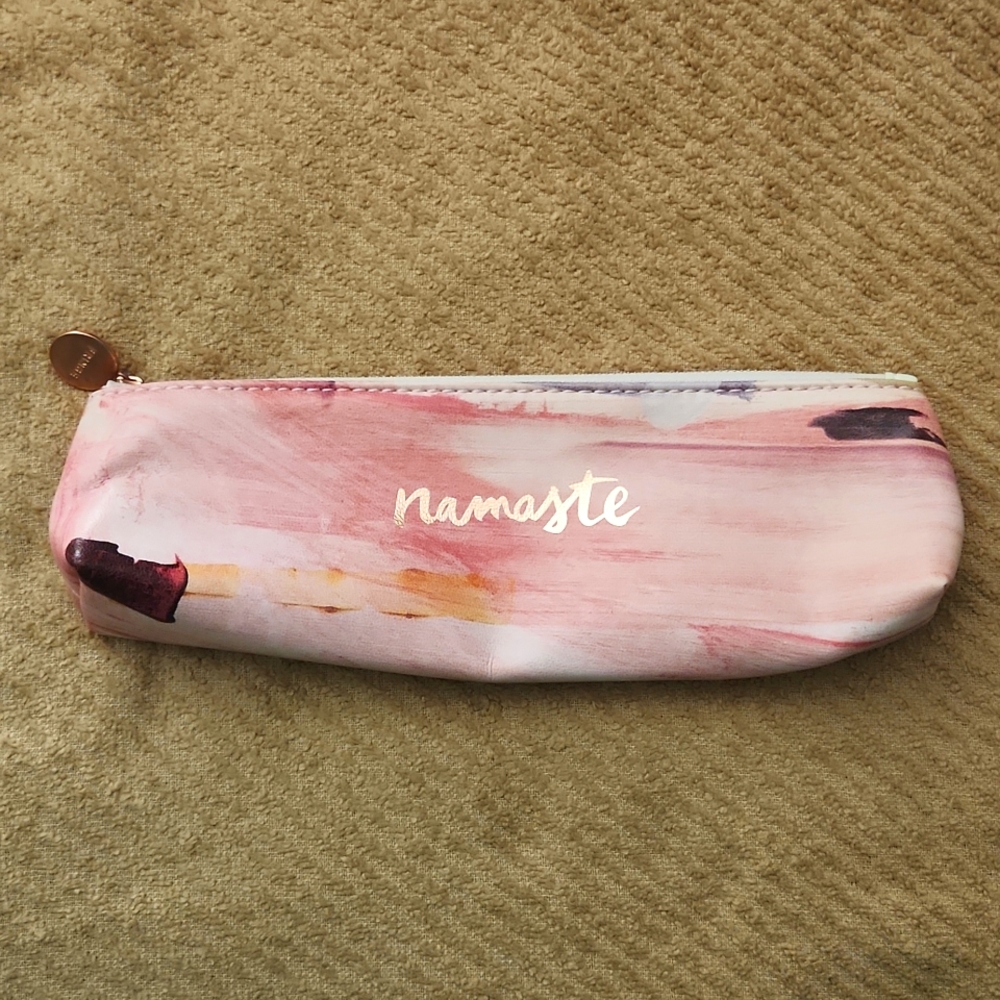 Fringe - Small "Namaste" Pink Pouch